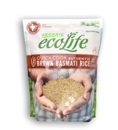 ORGANIC ECO LIFE Quick Cook Authentic Brown Basmati Rice 64 OZ